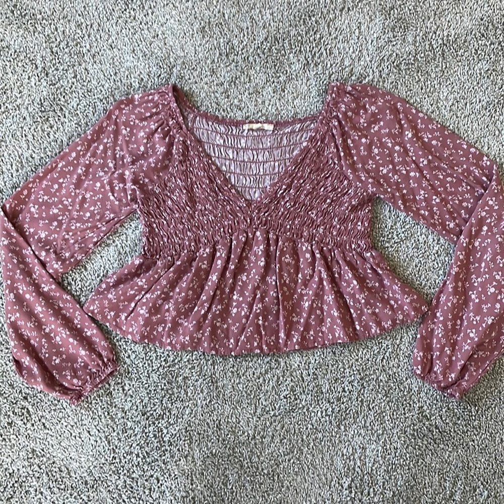 Floral print long sleeve